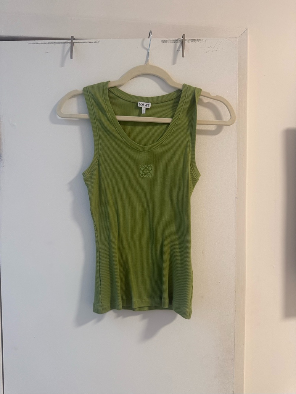 Loewe Green Ribbed Tank Top